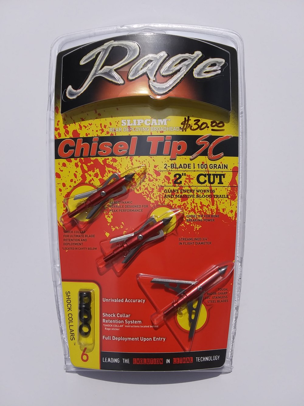 Image of RAGE Chisel Tip SC 2'' Cut 100 gr. 