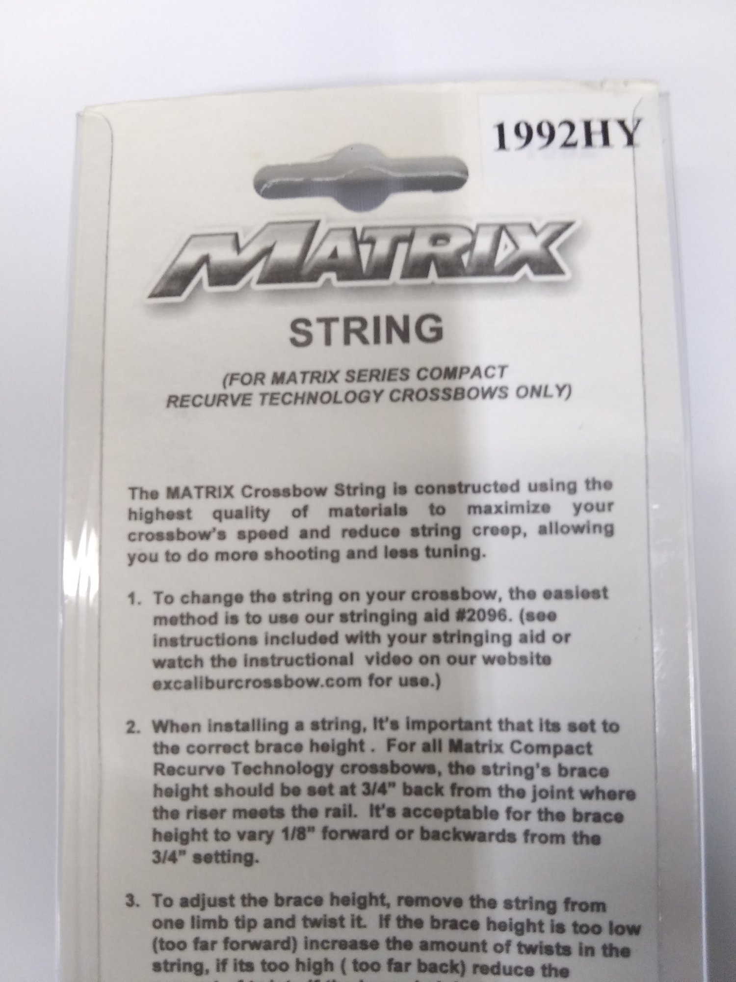 Image of Excalibur Crossbow string for matrix series compact Recurve crossbow 