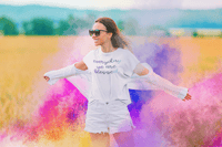 Image 1 of Blessed blue womens T-Shirt