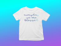 Image 5 of Blessed blue womens T-Shirt