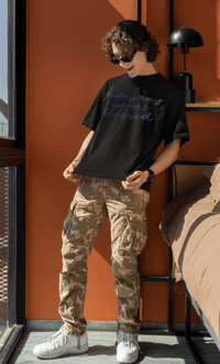 Image 4 of Blessed blue mens T-Shirt