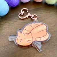 Image 2 of Cat Loaf Acrylic Keychains