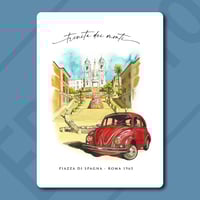 Quadretto MDF, 13X18 - Trinità dei Monti, Roma 1965 (NSL036)