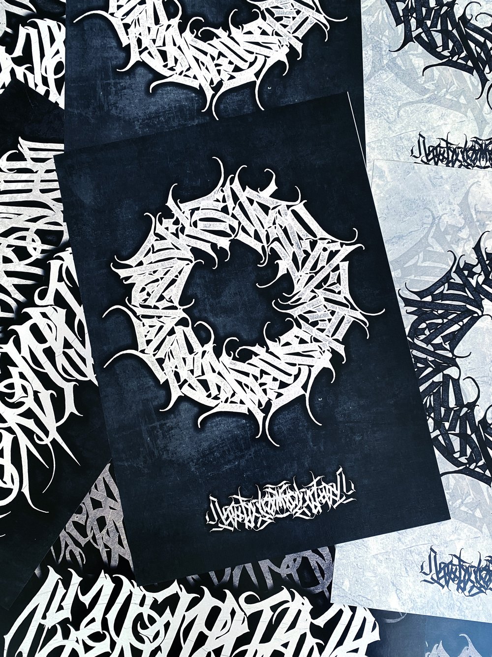 A4 Calligraffiti Print {Dark}