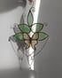 Real Luna Moth stained glass suncatcher and wall hanging Image 2