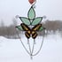 The King swallowtail stained glass wall hanging / suncatcher Image 2