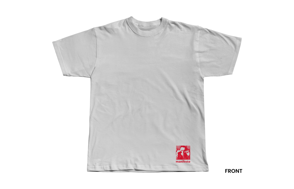 BRECHT T-shirt, White/red