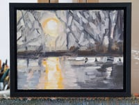 Image 2 of Winter Sunrise (The Pond) - Framed Original