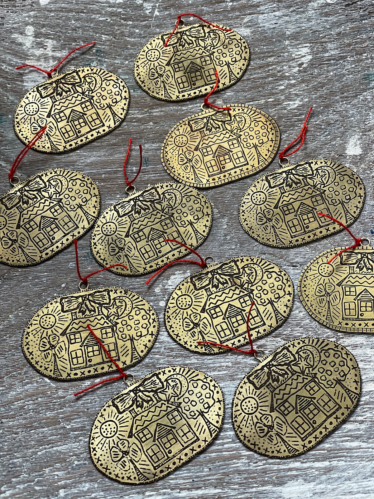 Image of House Brass Etching
