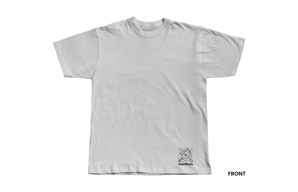 SOCIALISM BY DESIGN T-Shirt, White/Black