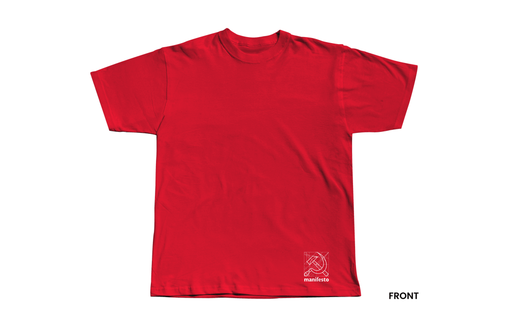 SOCIALISM BY DESIGNign T-Shirt, Red/White