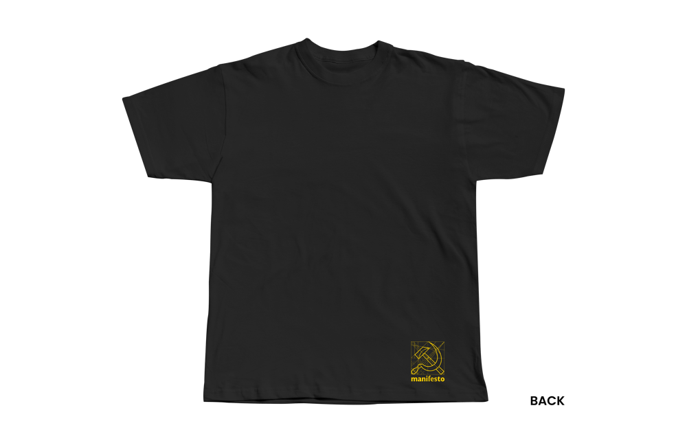 SOCIALISM BY DESIGN T-Shirt, Black/Yellow