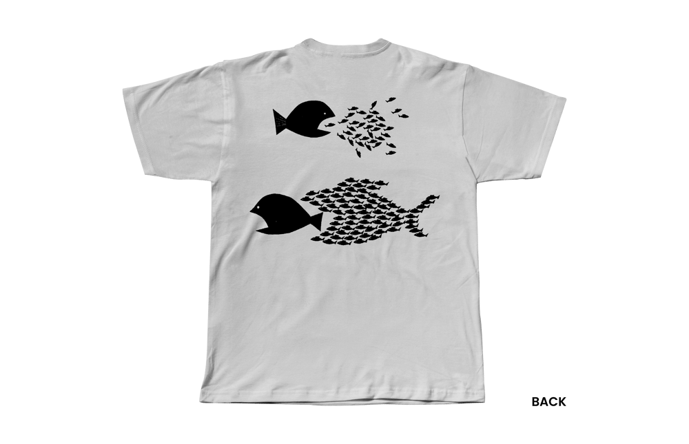 BITE BACK T-Shirt, White/Black