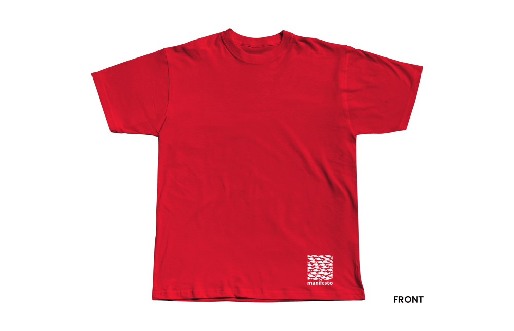 BITE BACK T-Shirt, Red/White