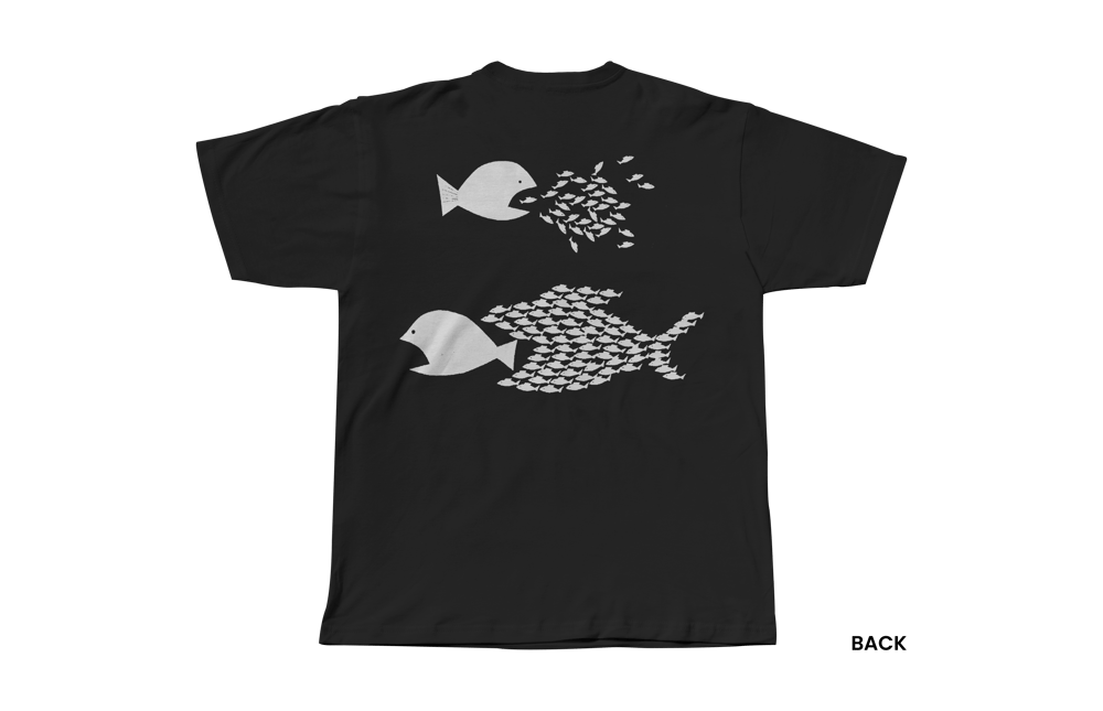 BITE BACK T-Shirt, Black/White