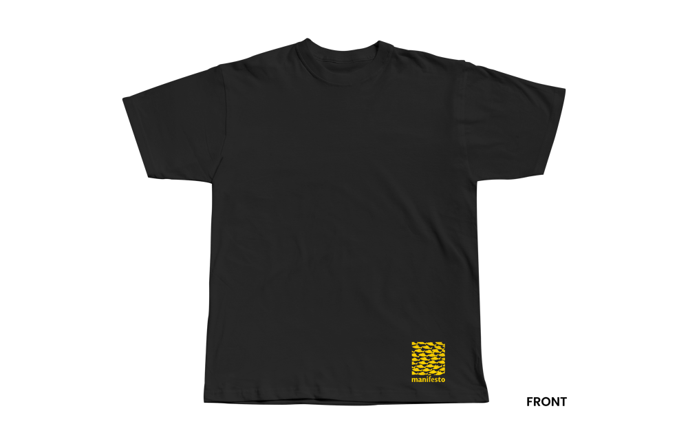 BITE BACK T-Shirt, Black/Yellow