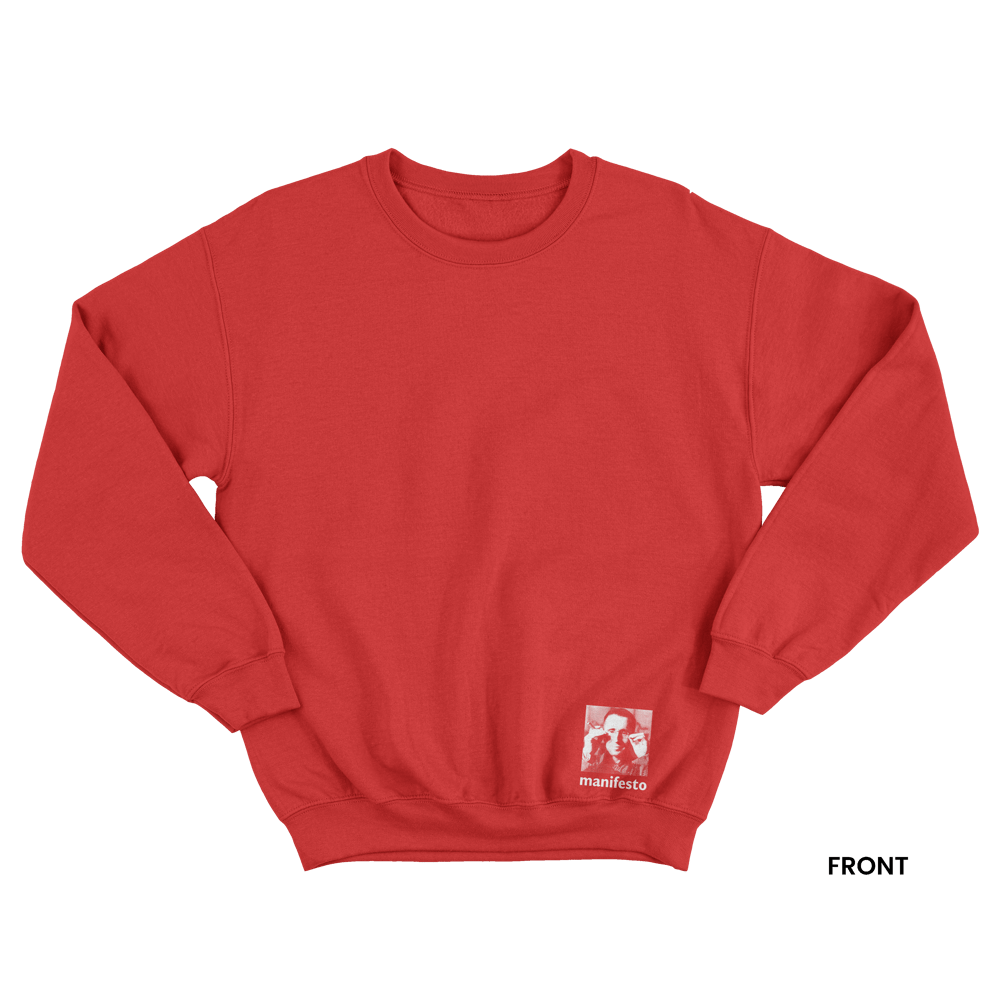 BRECHT Sweatshirt, Red/White