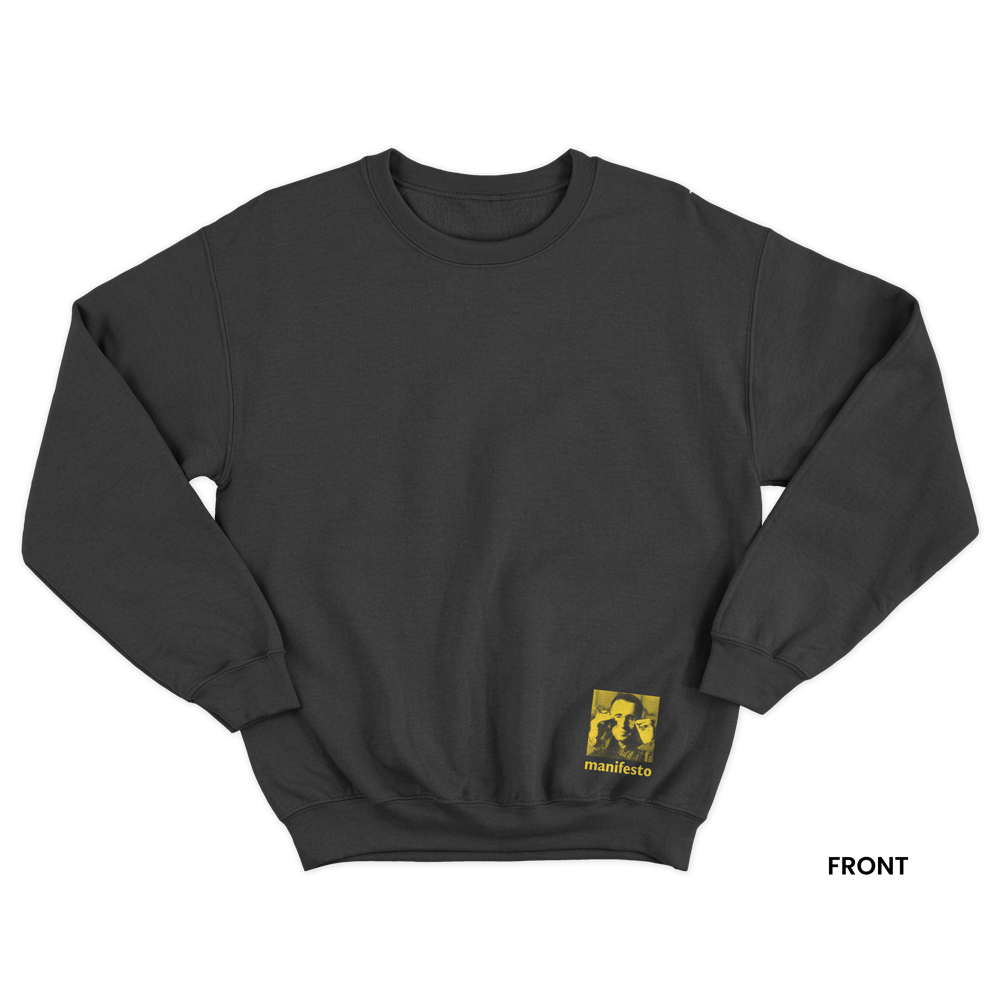 BRECHT Sweatshirt, Black/Yellow