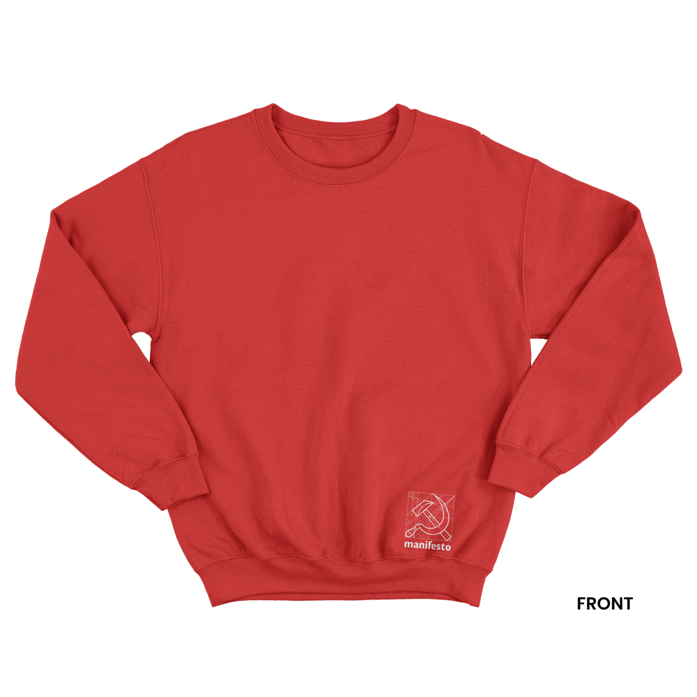 SOCIALISM BY DESIGN Sweatshirt, Red/White