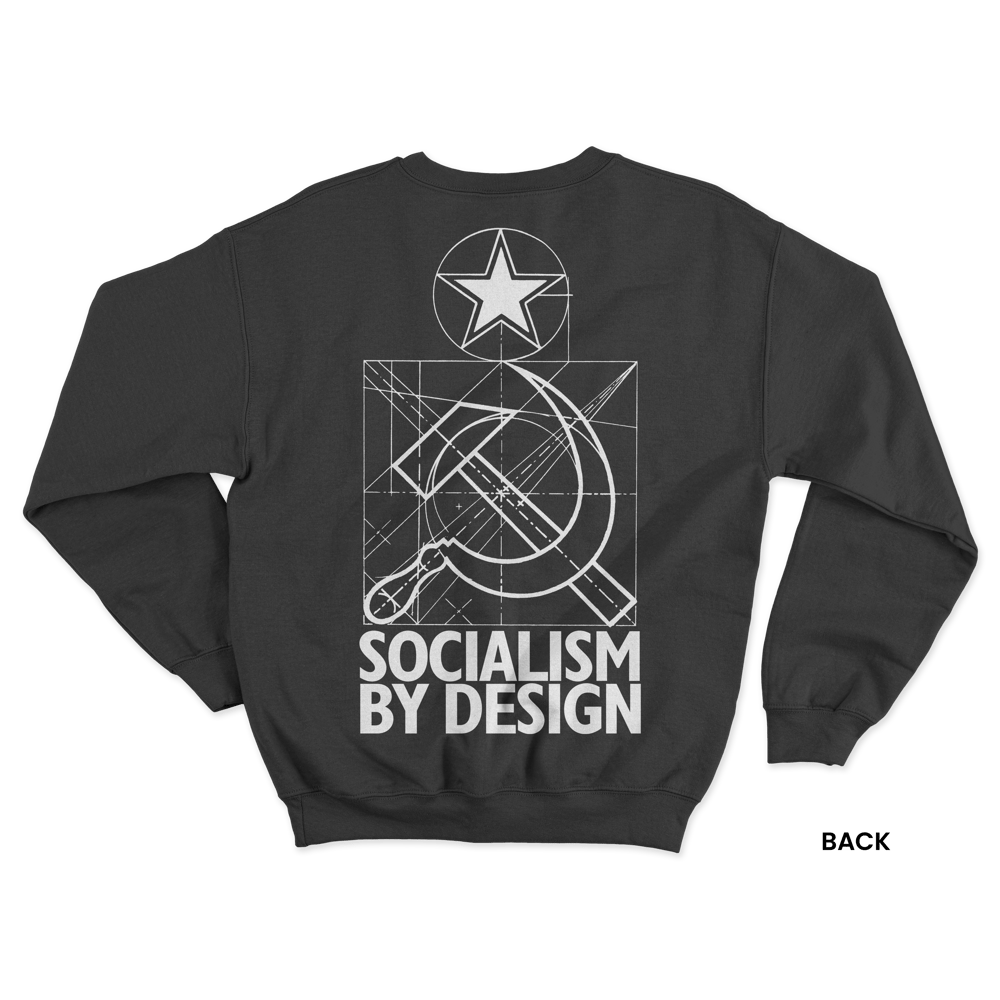 SOCIALISM BY DESIGN Sweatshirt, Black/White