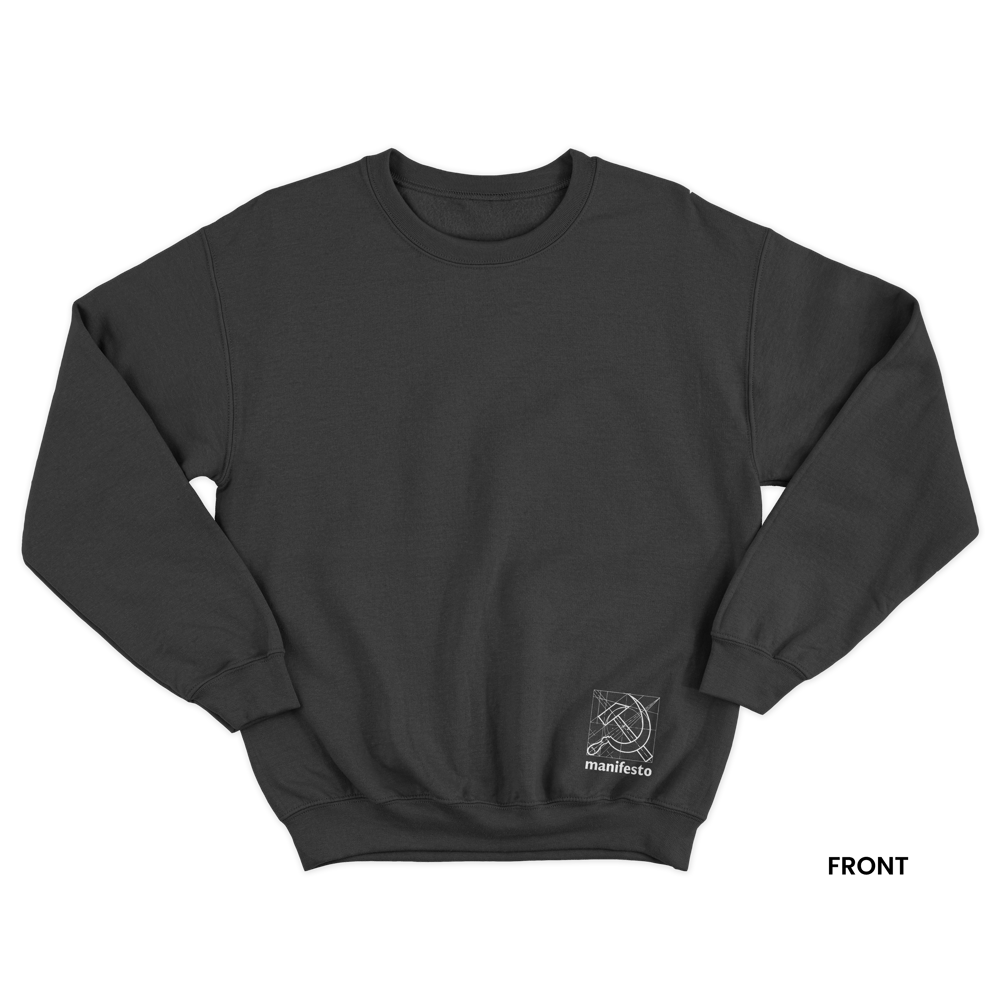 SOCIALISM BY DESIGN Sweatshirt, Black/White