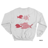 BITE BACK Sweatshirt, White/Red