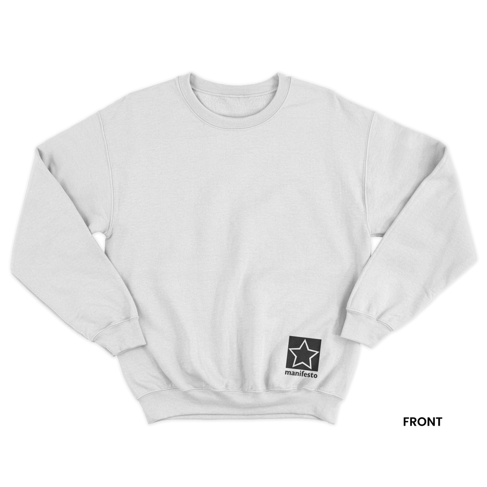 SOVIET COAT OF ARMS Sweatshirt, White/Black