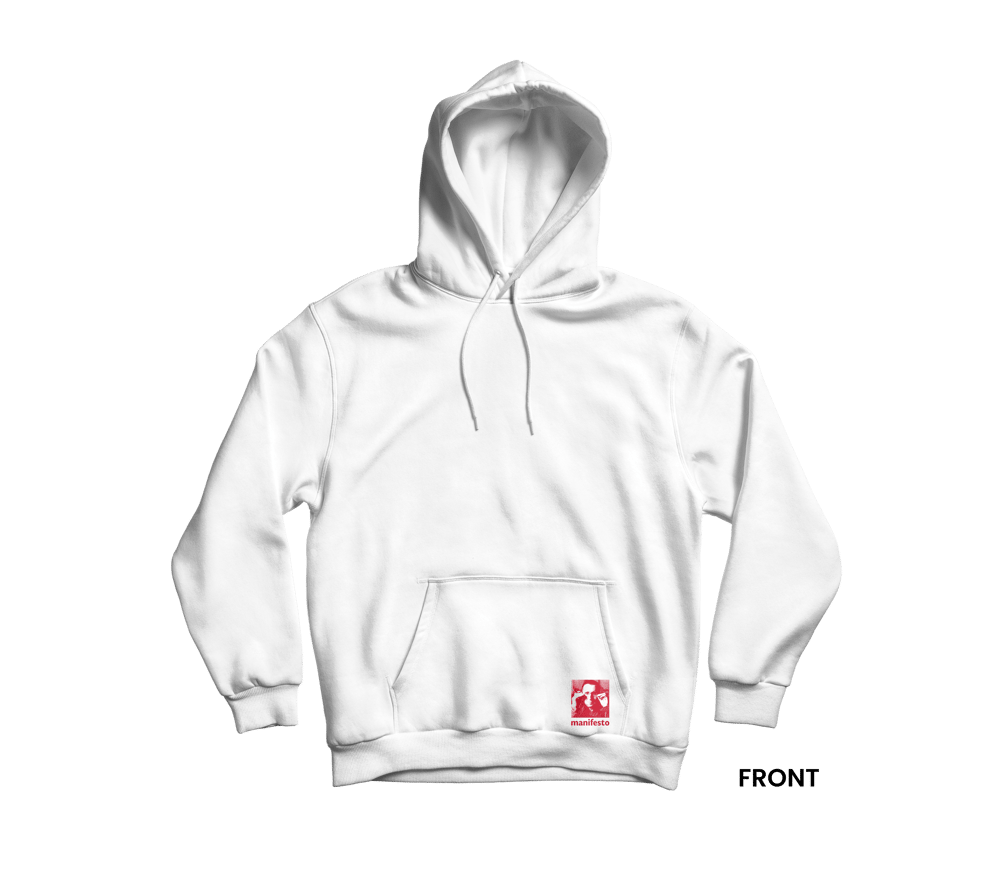 BRECHT Hoodie, White/Red