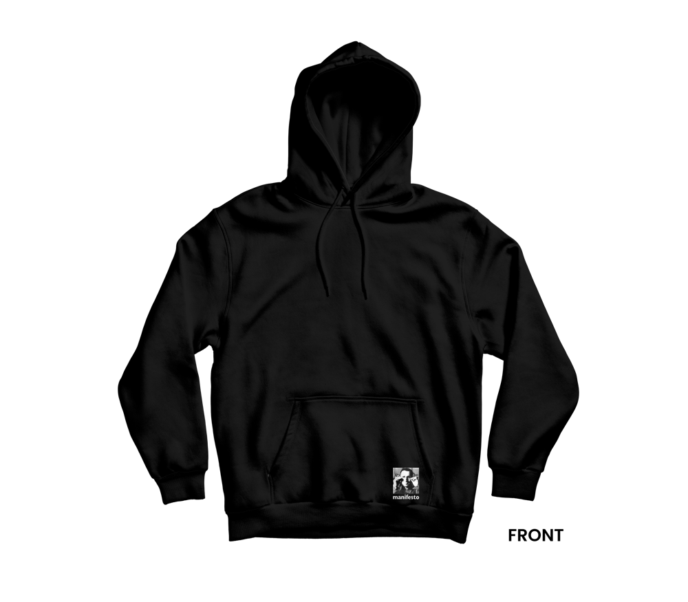 BRECHT Hoodie, Black/White
