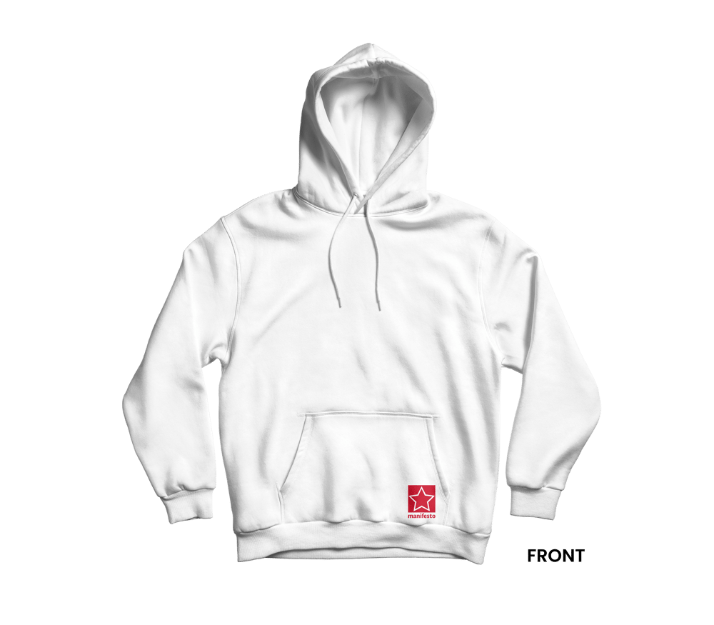 SOVIET COAT OF ARMS Hoodie, White/red