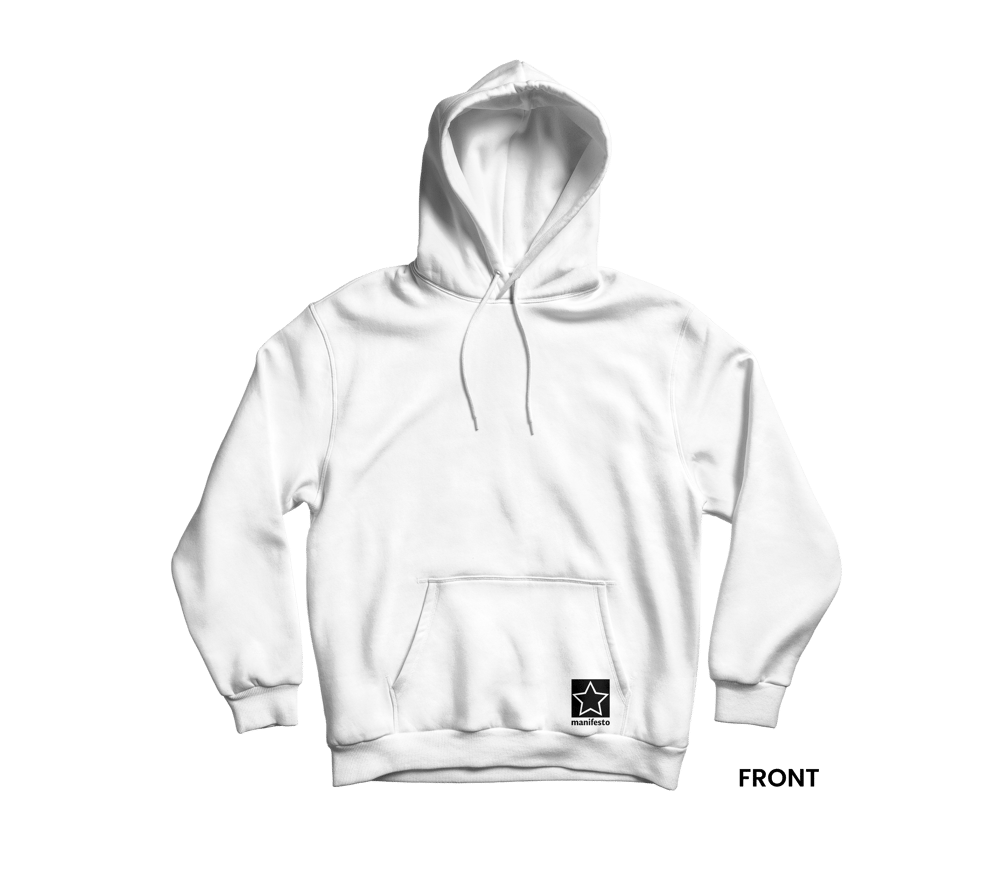 SOVIET COAT OF ARMS Hoodie, White/Black