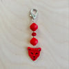 Red Cheetah Keychain