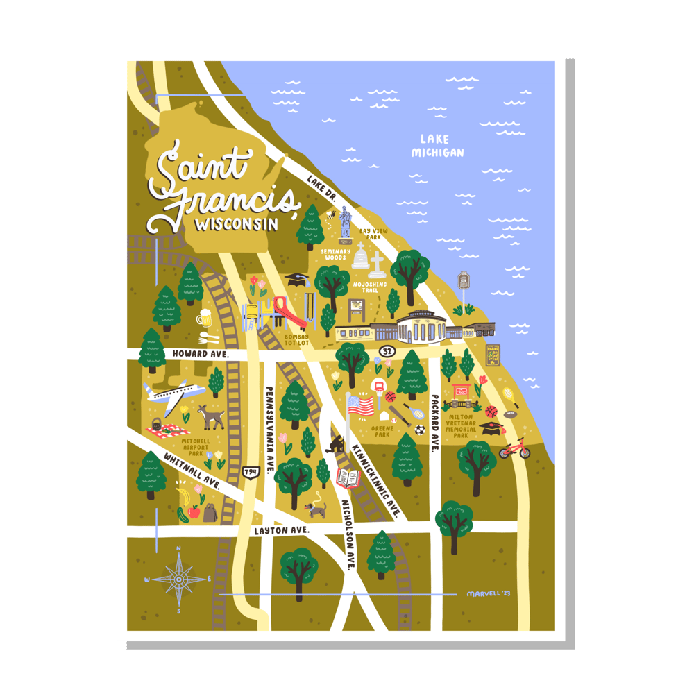 Image of St. Francis Map