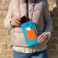 Image 6 of Funda de móvil azul y naranja