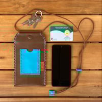 Image 5 of Funda de móvil marrón y azul