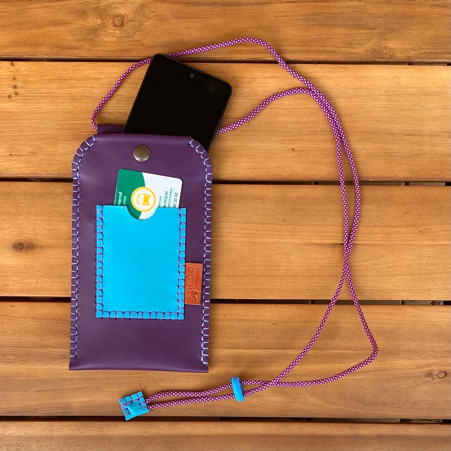 Image of Funda de móvil morada y azul