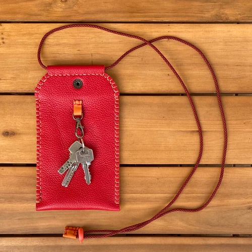 Image of Funda de móvil roja y naranja