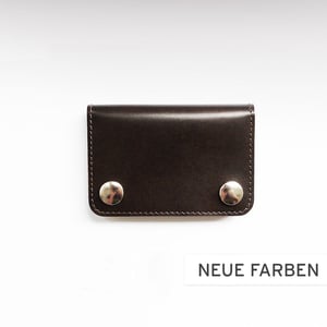 Image of Portemonnaie - Mini - 2 Druckknöpfe - dunkelbraun