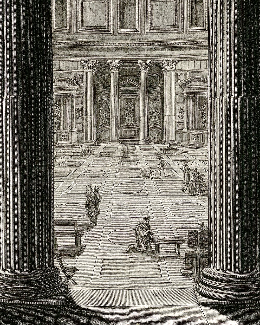 ''Interieur van het Pantheon te Rome'' (1748 - 1778)