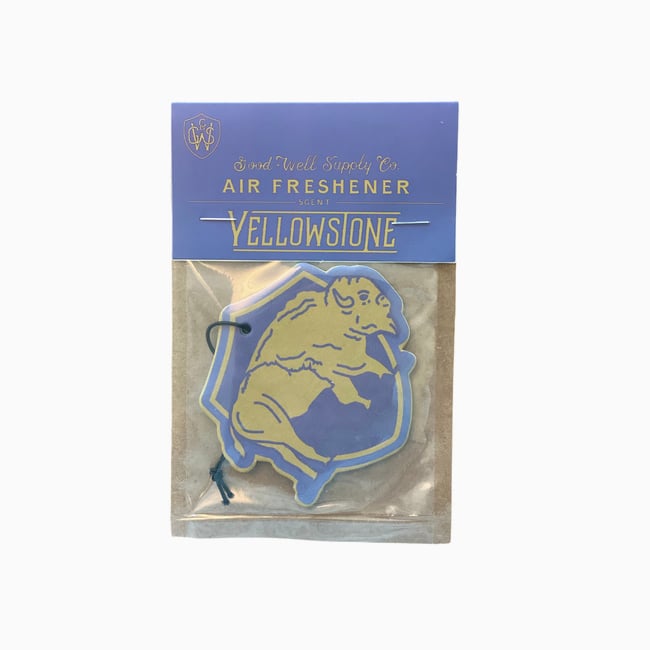 Yellowstone Car Air Freshener Tiny Print Shop