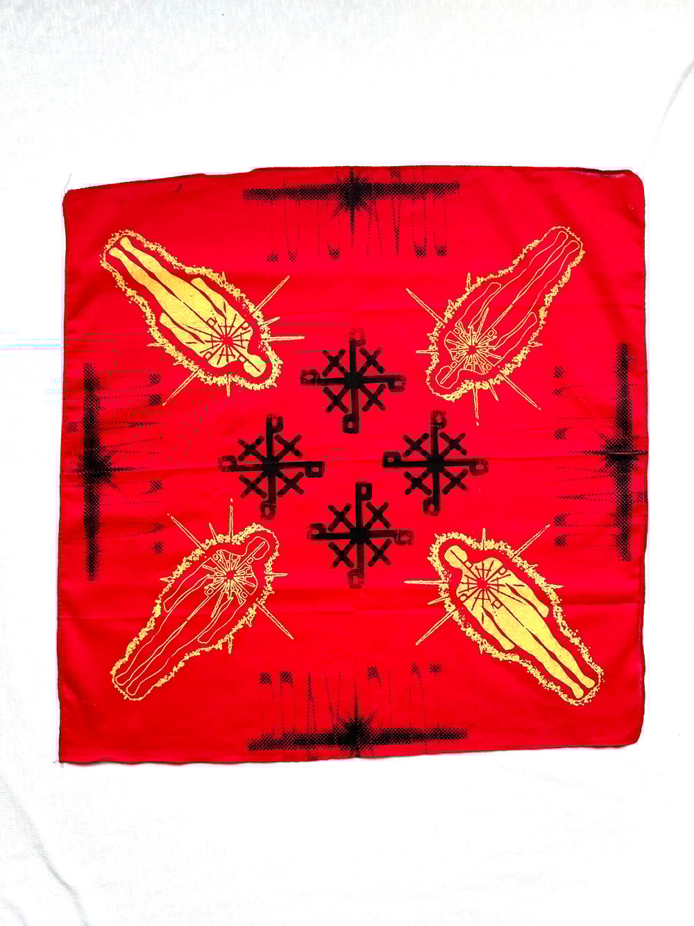 burst of energy bandanna in red 