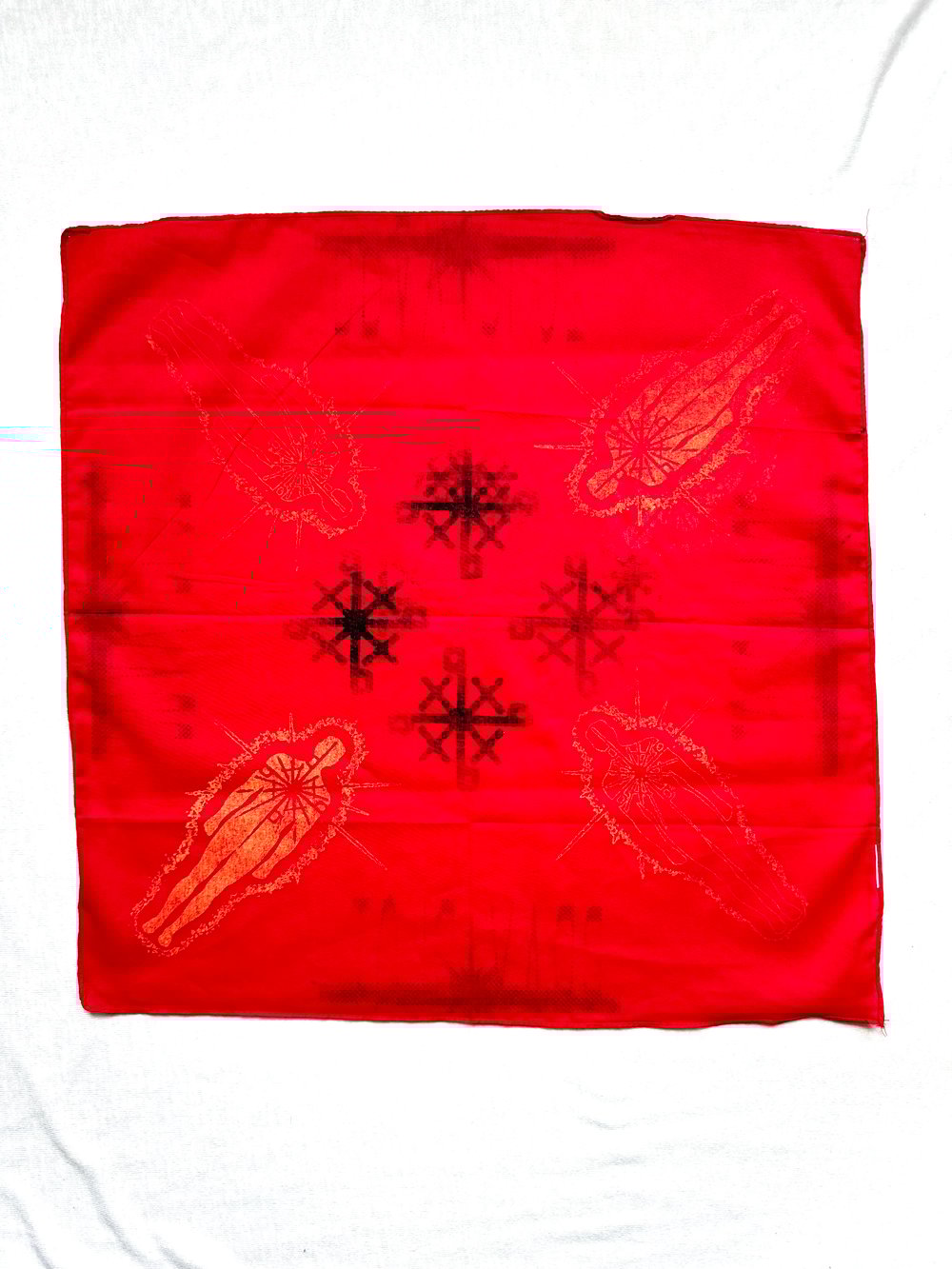 burst of energy bandanna in red