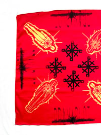 Image of burst of energy bandanna in red 