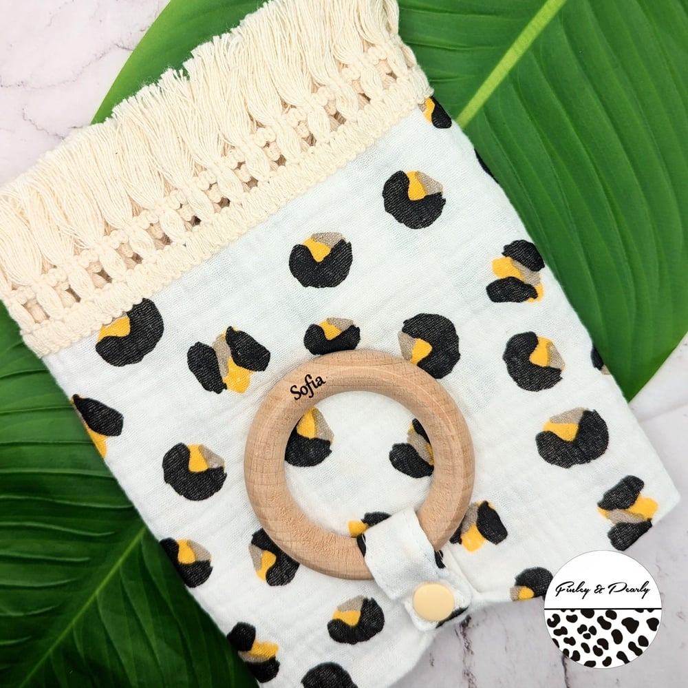 MUSLIN: Mini Leopard Organic Tassel 