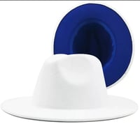 WHITE ROYAL BLUE BOTTOM | FEDORA