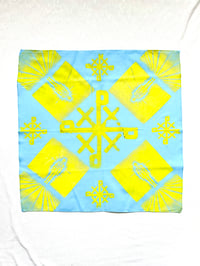 Image of shine bandanna in baby blue