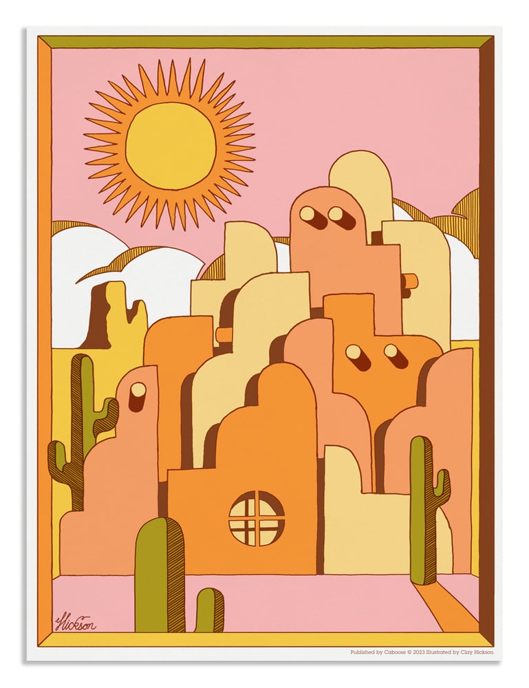 Image of Wind on The Mesa screen print