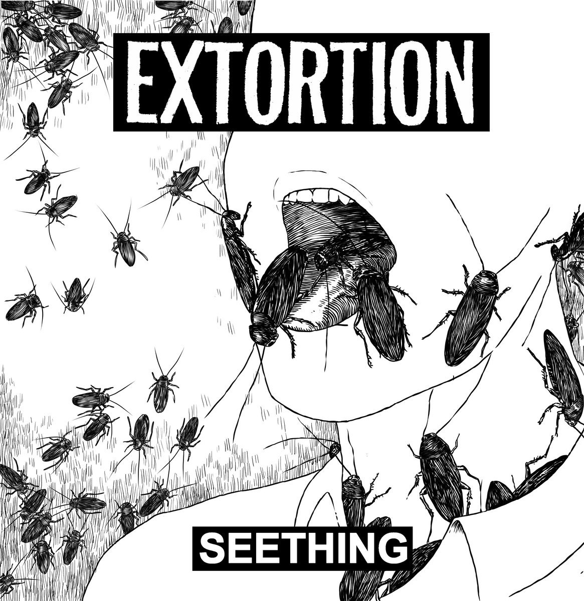 Image of Extortion - "Seething" 7" or 12" (German Imports)