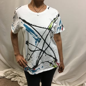 Image of Skipping with Joy T-shirt. Wear Art. Super soft 100% cotton T. Hand painted.