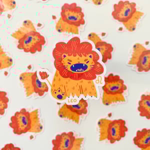 Image of Leo Zodiac Vinyl Sticker